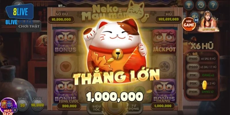 Mèo Thần Tài Tại 8Live - Cơ Hội Nổ Hũ Cực Kỳ Khủng